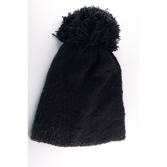 Bedazzled Pearly Black Winter Hat - Picture 2 of 5